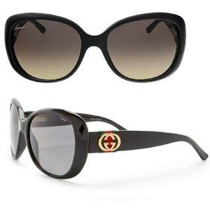 Gucci Sunglasses GG 3644/s Black D28ed Authentic